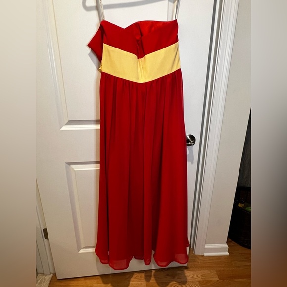 Alfred Angelo Strapless Bridesmaid Gown Size 14 - Picture 6 of 11